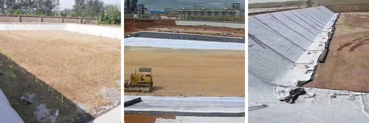Geotextile for Sludge Drying Yard