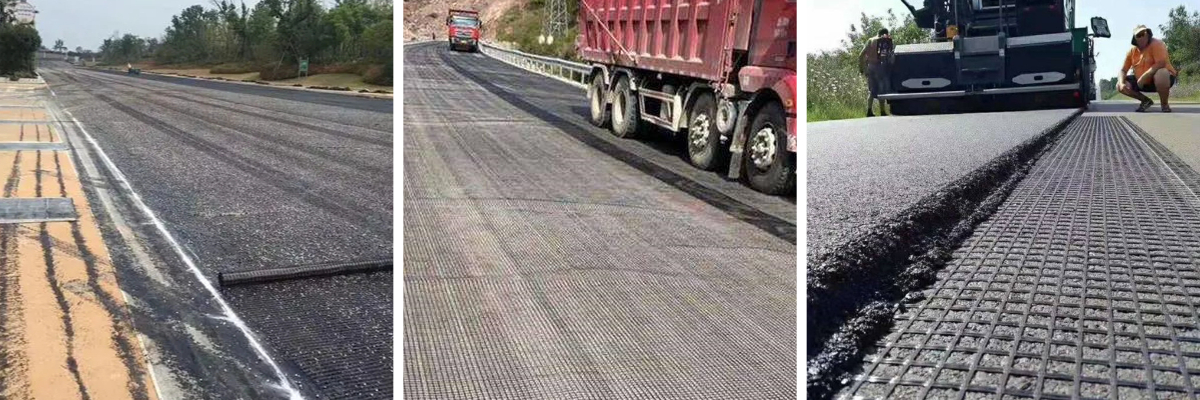 Геосетка из стекловолокна для основания