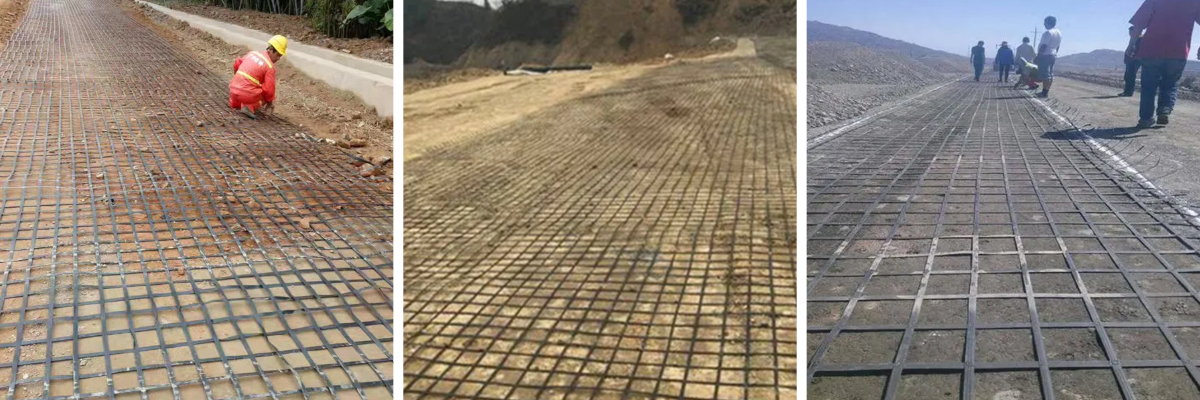 Геосетка из стали и пластика для укрепления фундаментов из мягких грунтов