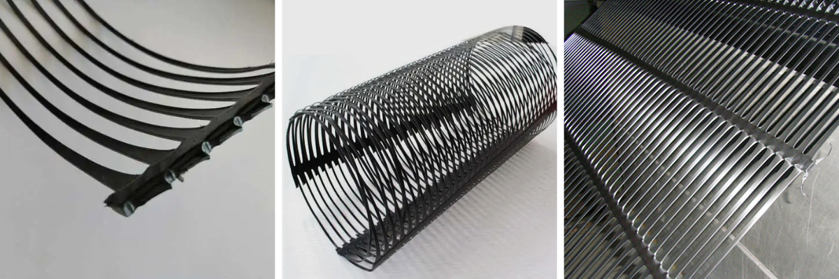 Одноосная пластиковая геосетка