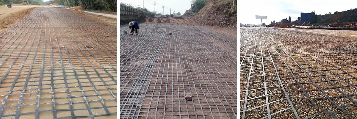 Стально-пластиковая композитная геосетка