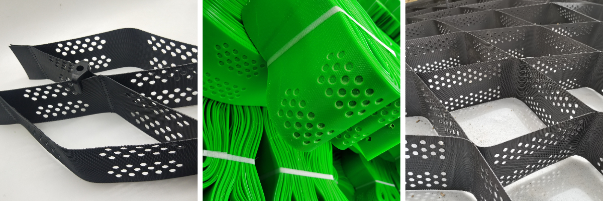 Геоячейка для защиты склонов Геоячейка для защиты склонов