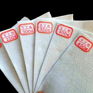 Polyester spunbonded needle-punched geotextile