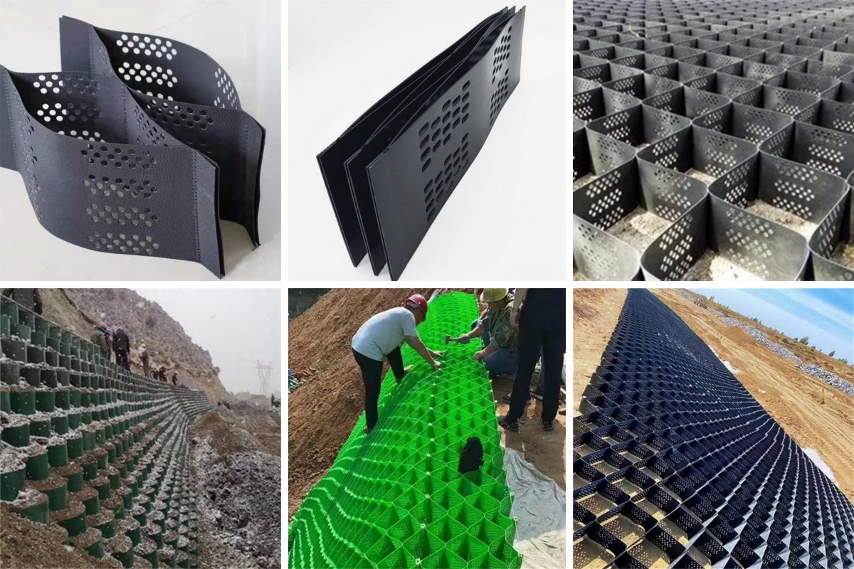 Perforated honeycomb geocell