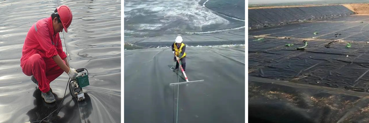 Artificial lake waterproofing membrane