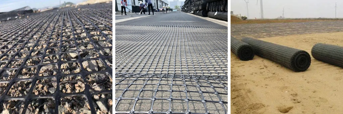 Bidirectional geogrid for foundation reinforcement