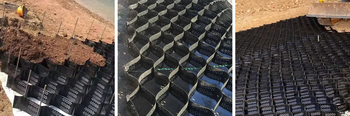 HDPE geocell driveway