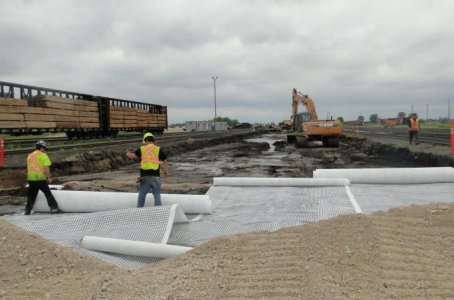 Geosynthetic reinforced mats