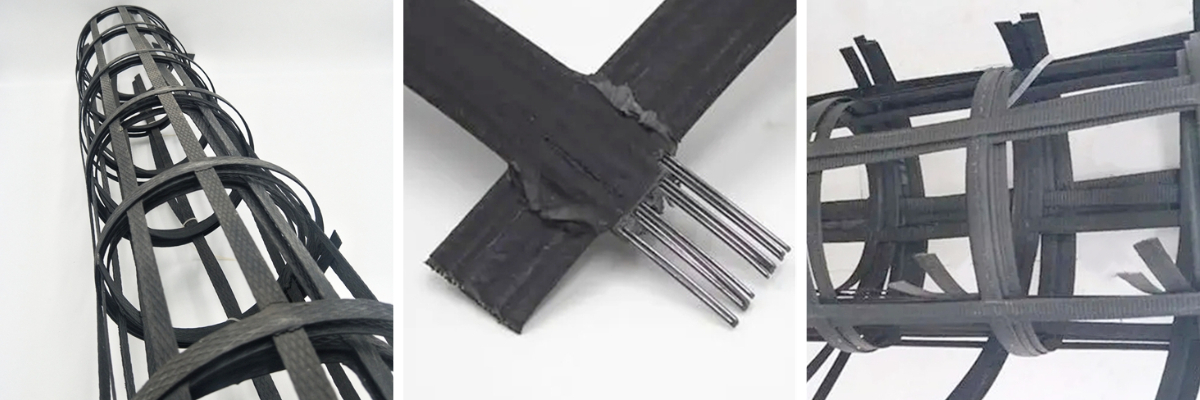 ‌Армированная сталопластиковая георешетка