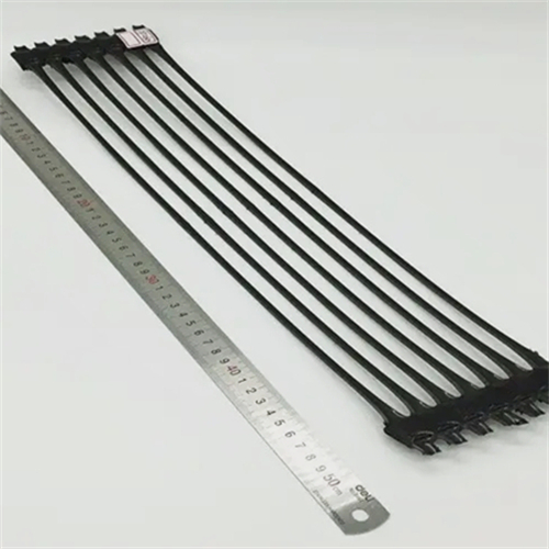 Uniaxial geogrid for foundation reinforcement