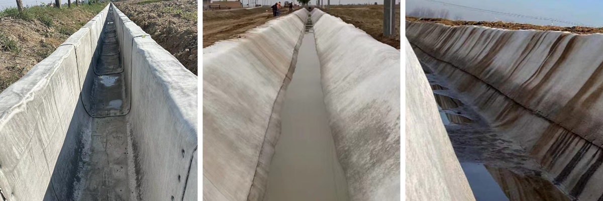 Цементная пленка для облицовки каналов