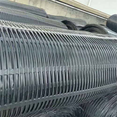 Uniaxial geogrid for foundation reinforcement