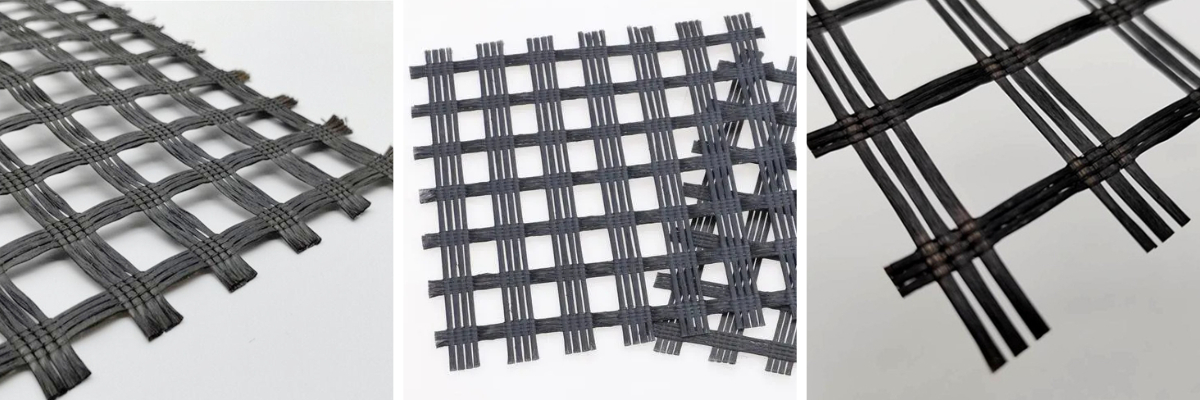 Стекловолоконная геосетка для дорожного покрытия