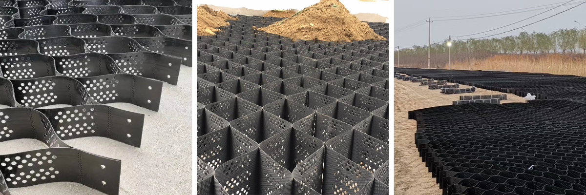 HDPE geocell driveway