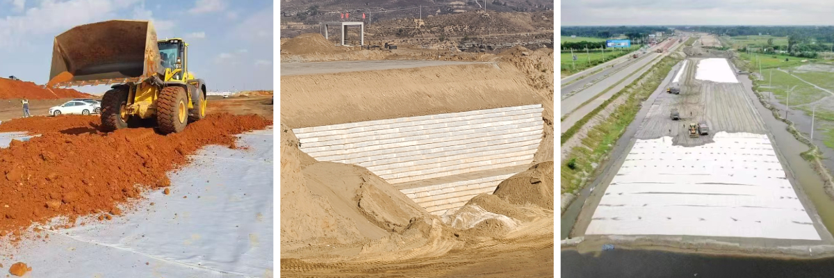 Тканый полипропиленовый геотекстиль Тканый полипропиленовый геотекстиль