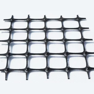 Двухосная пластиковая геосетка, специально разработанная для основания дорожного полотна.