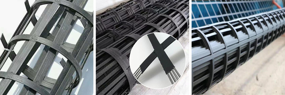 Армированная стально-пластиковая геосетка