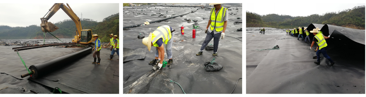 High density polyethylene geomembranes