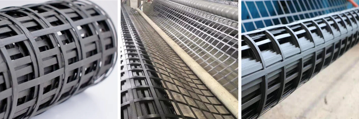 Стальная пластиковая геосетка