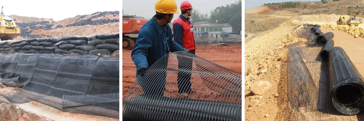 Uniaxial Plastic Geogrid for Slope Protection