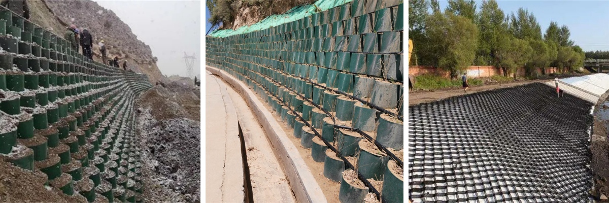 Геоячейка для защиты склонов