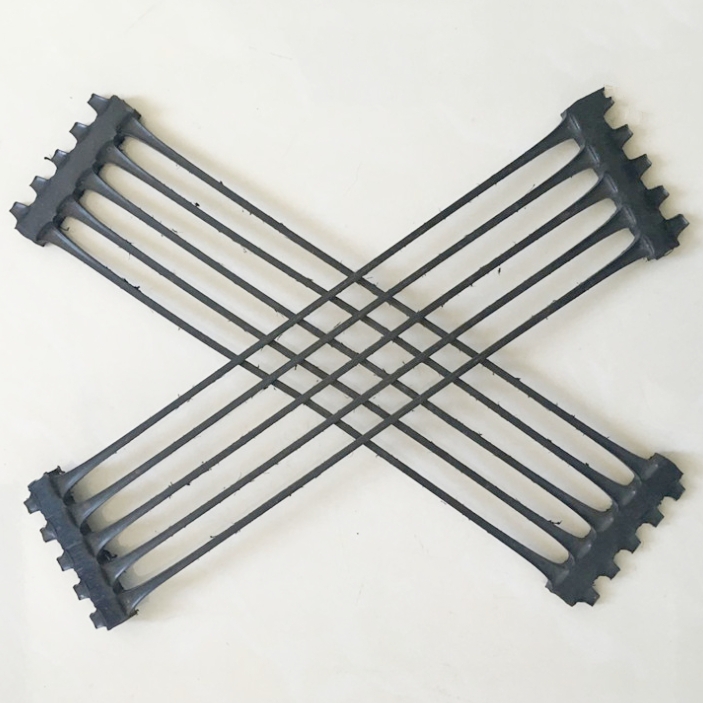 Uniaxial geogrid for foundation reinforcement