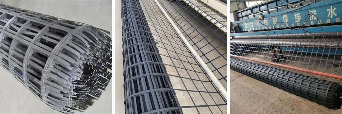 Стальная пластиковая георешетка