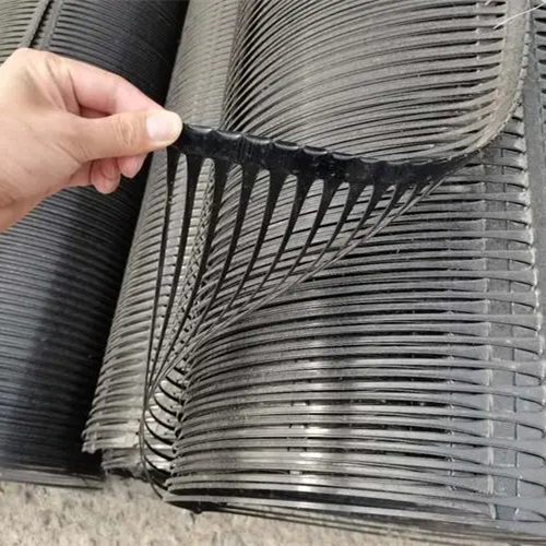 Uniaxial geogrid for foundation reinforcement